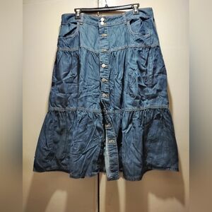 Blue jean skirt, Size 14